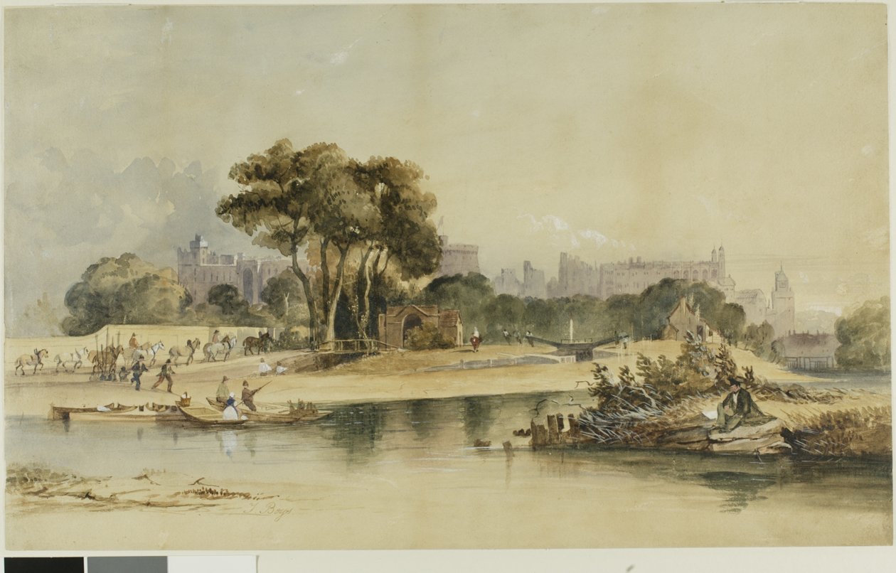 Arredores do Castelo de Windsor de Thomas Shotter Boys