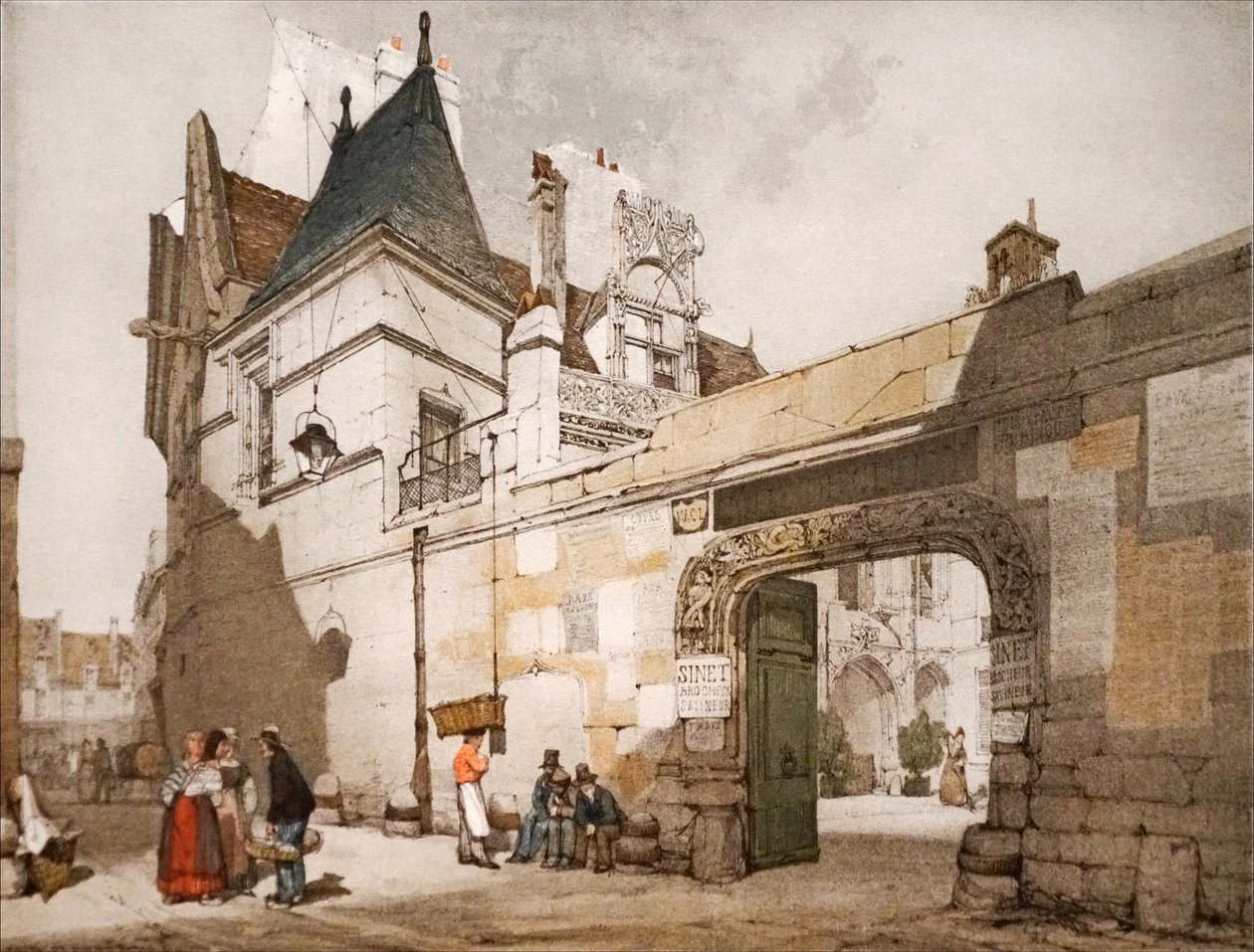 Hotel Cluny, exterior do pátio de Thomas Shotter Boys