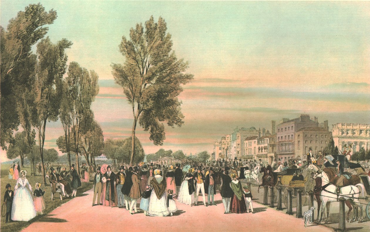 Hyde Park perto do portão de Grosvenor. de Thomas Shotter Boys