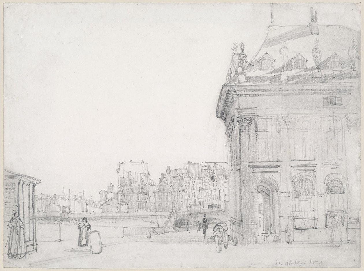 Ile de la Cité do Institut, Paris de Thomas Shotter Boys