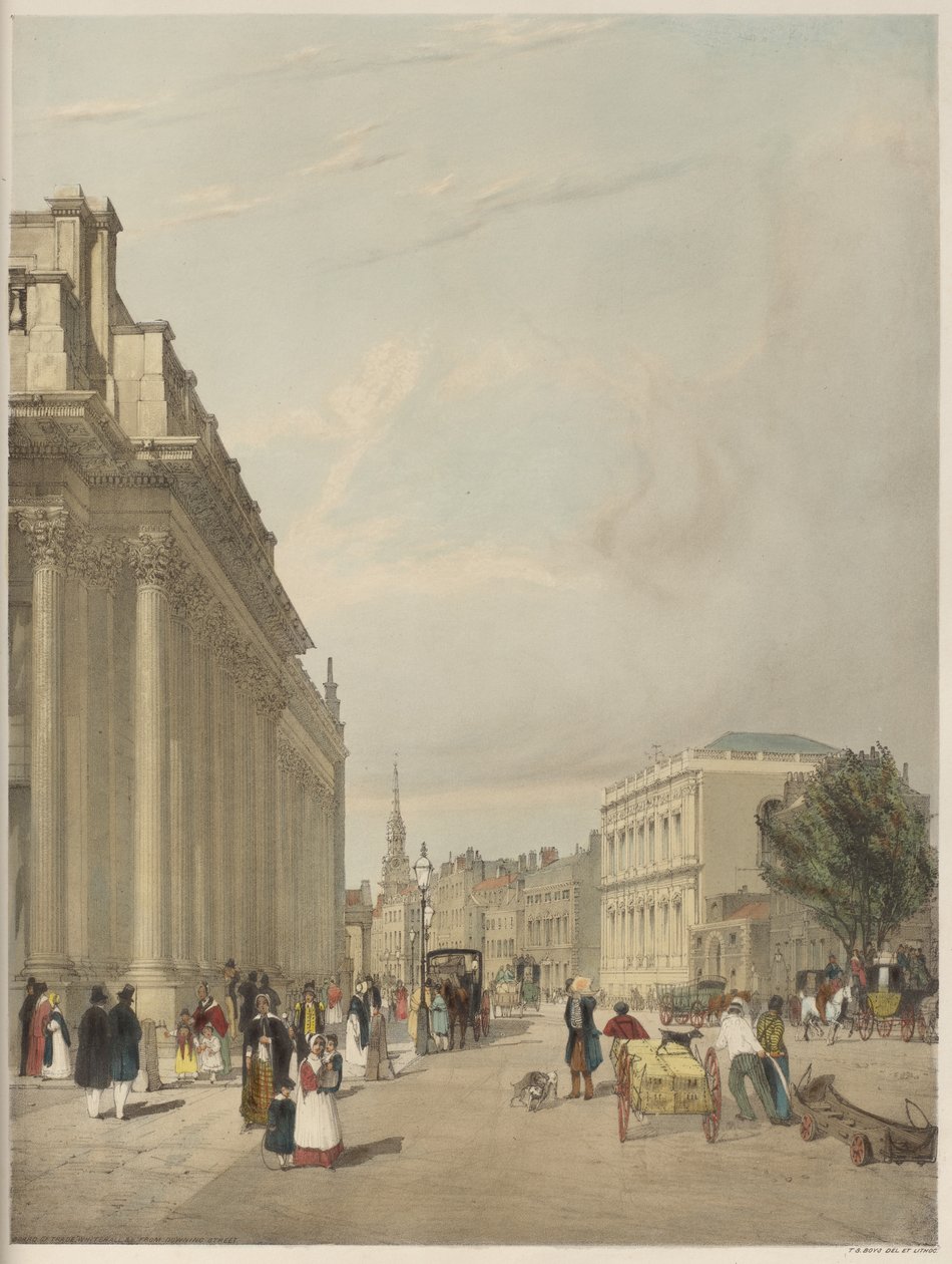 Londres como ela é: Board of Trade, Whitehall, de Downing Street de Thomas Shotter Boys
