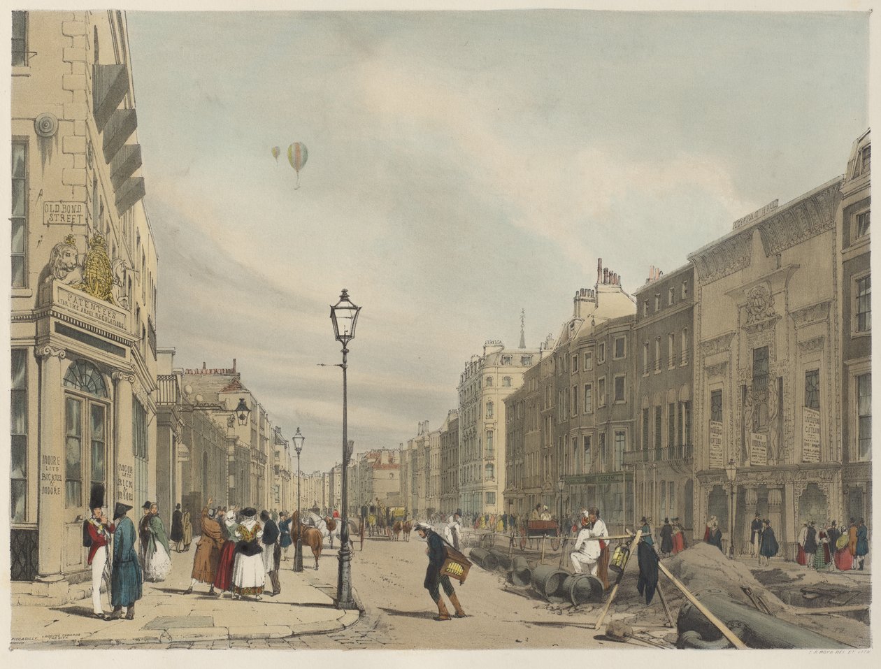 Londres como ela é: Piccadilly, olhando para o leste em direção à cidade de Thomas Shotter Boys