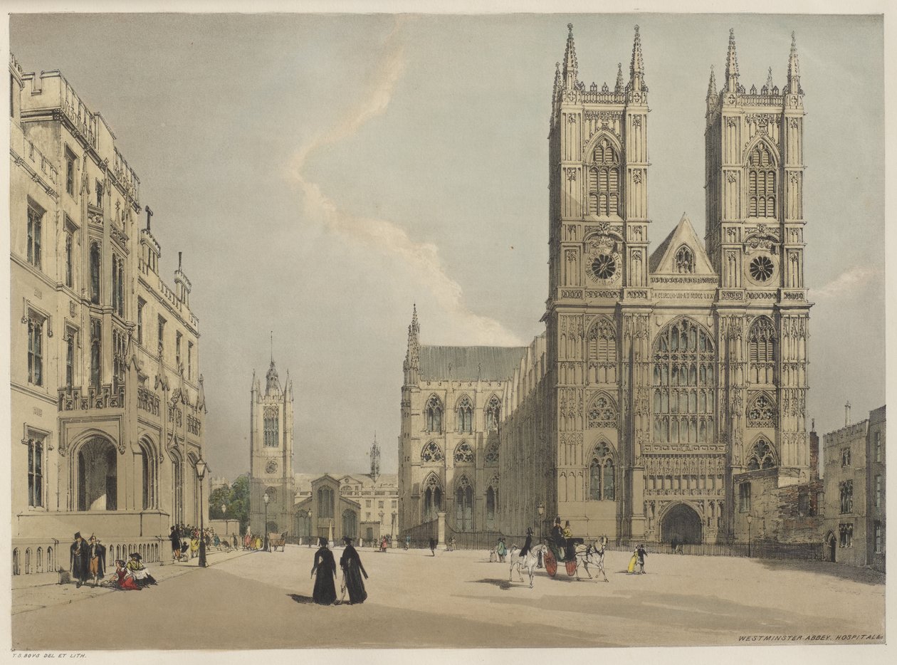 Londres como ela é: Abadia de Westminster de Thomas Shotter Boys