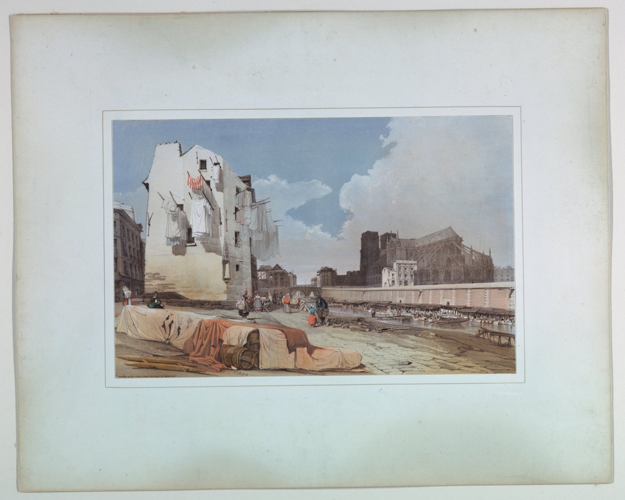 Notre Dame, Paris do Quai Saint Bernard de Thomas Shotter Boys