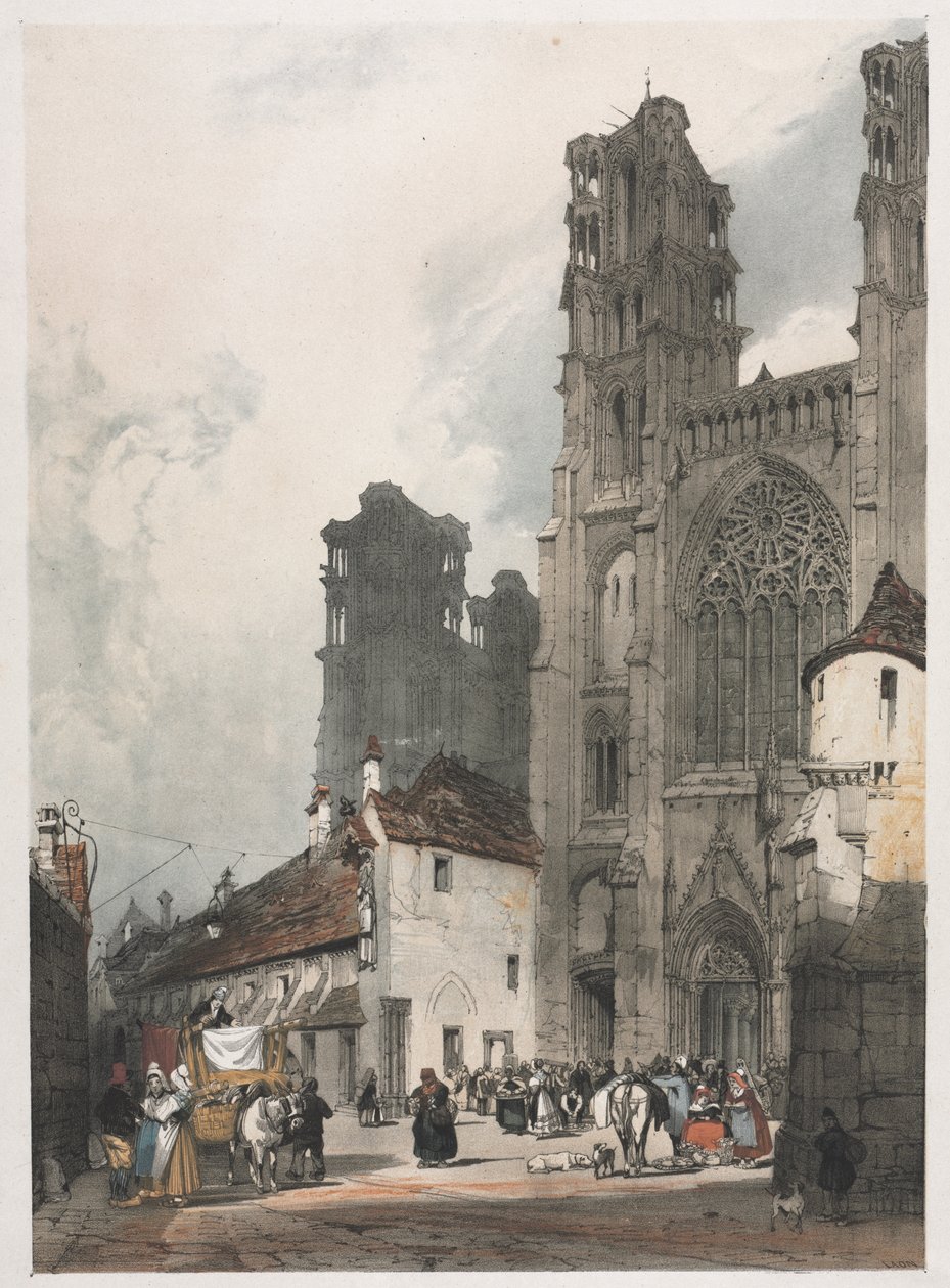 Arquitetura pitoresca em Paris, Ghent, Antuérpia, Rouen: Laon, França de Thomas Shotter Boys