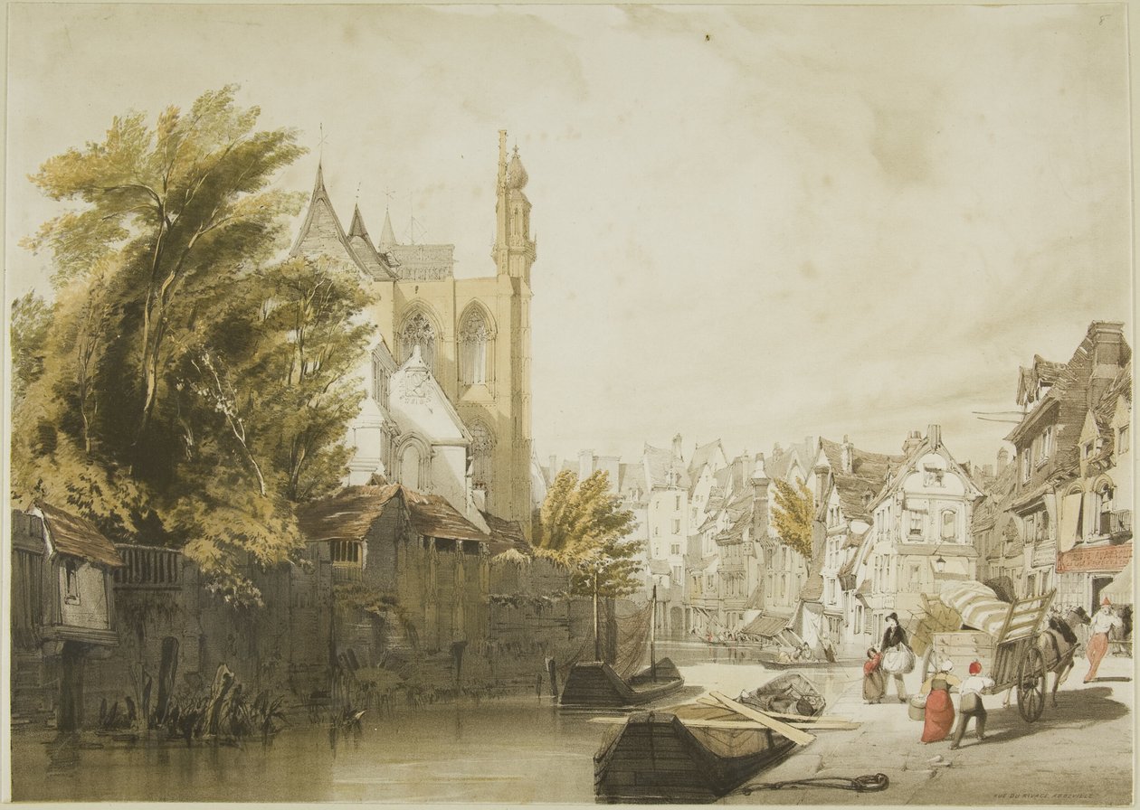 Arquitetura pitoresca em Paris, Ghent, Antuérpia, Touen, etc. de Thomas Shotter Boys