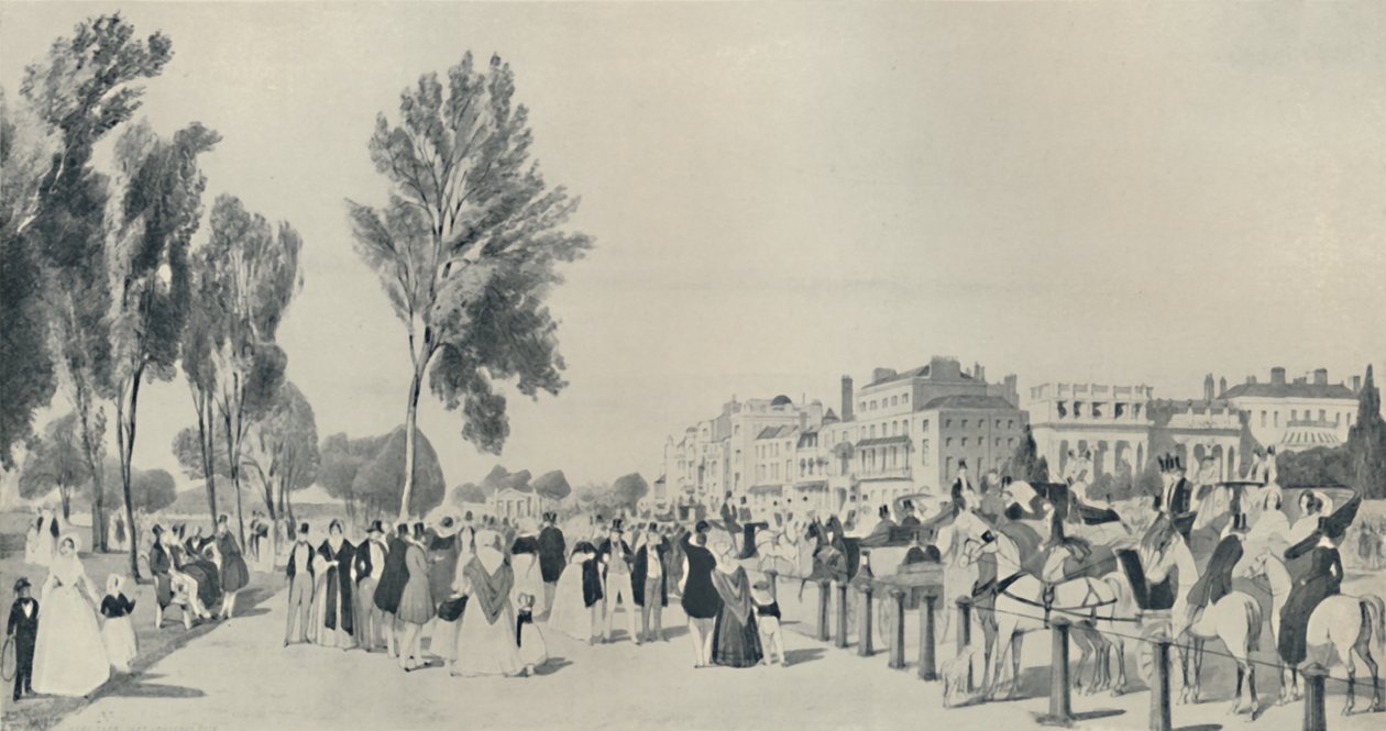Sociedade em Hyde Park, 1842, 1920 de Thomas Shotter Boys