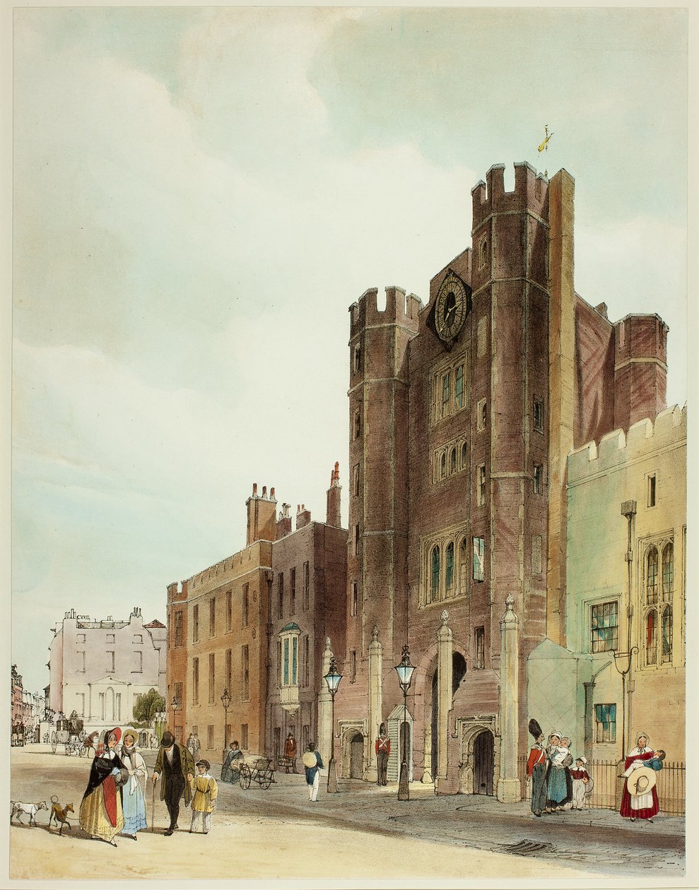 Palácio de St. James, placa dez de Vistas originais de Londres como ela é de Thomas Shotter Boys