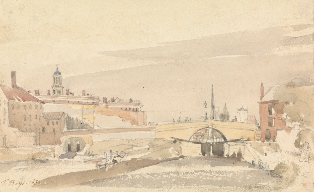 A Ponte Castle Mills, York de Thomas Shotter Boys