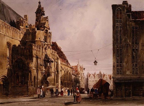 O Hotel de Ville, St. Omer de Thomas Shotter Boys