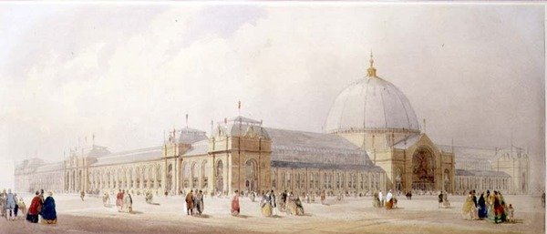 Os Edifícios da Exposição Internacional, South Kensington de Thomas Shotter Boys