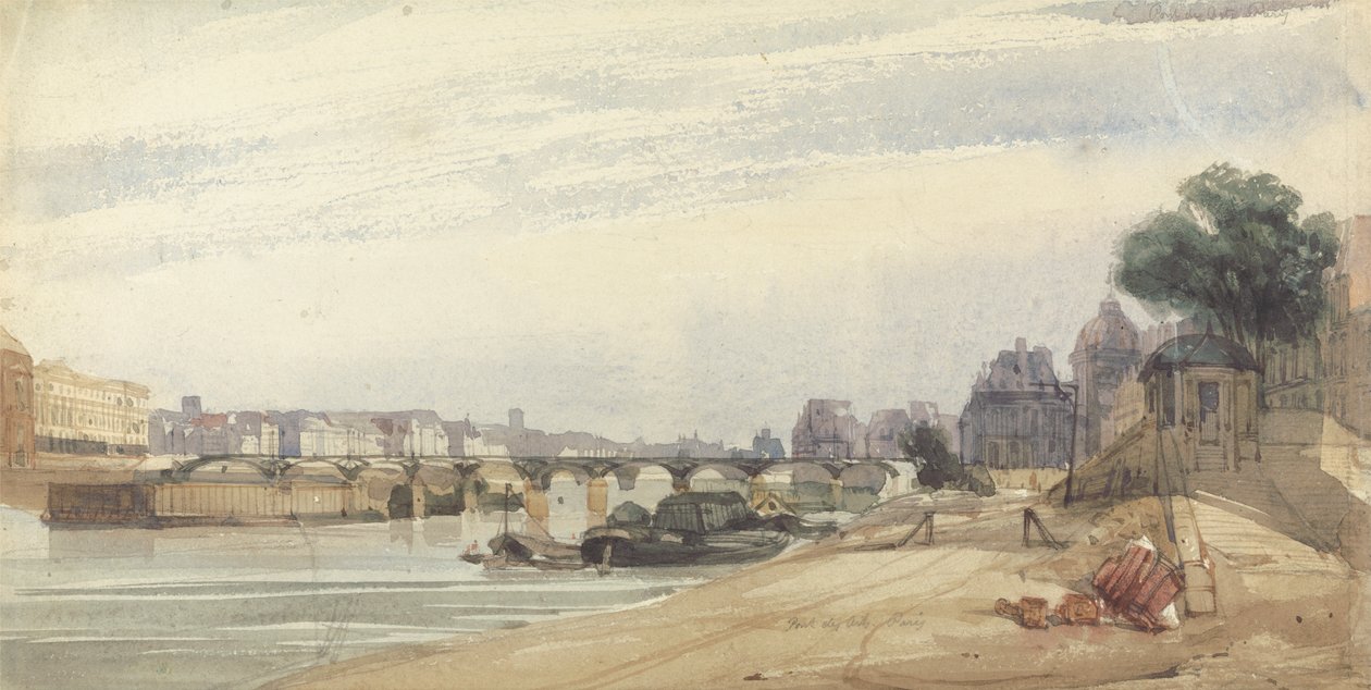 A Pont des Arts, Paris de Thomas Shotter Boys