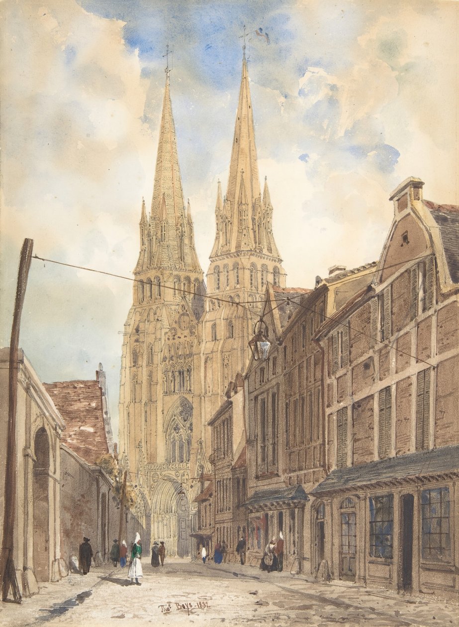 Vista de Bayeux, 1832. de Thomas Shotter Boys