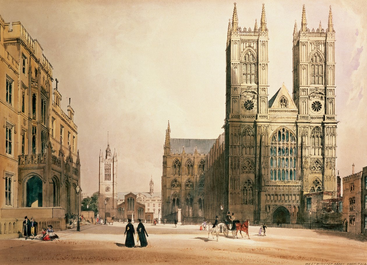 Abadia de Westminster e Hospital, 1842 de Thomas Shotter Boys