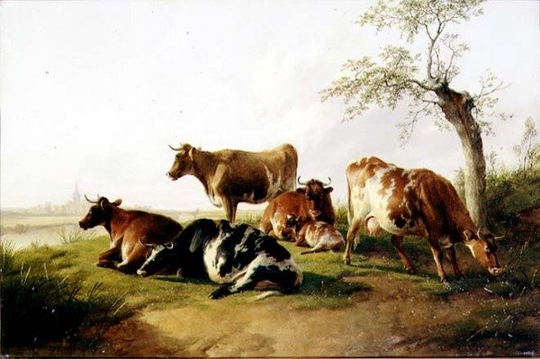 O Gado na Paisagem de Thomas Sidney Cooper