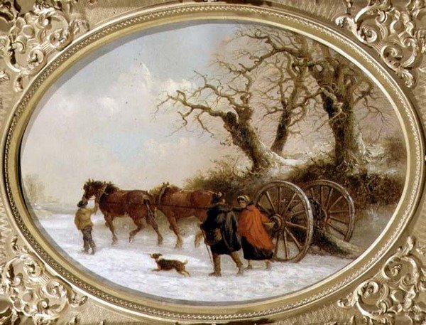 Inverno (óleo sobre tela) de Thomas Smythe