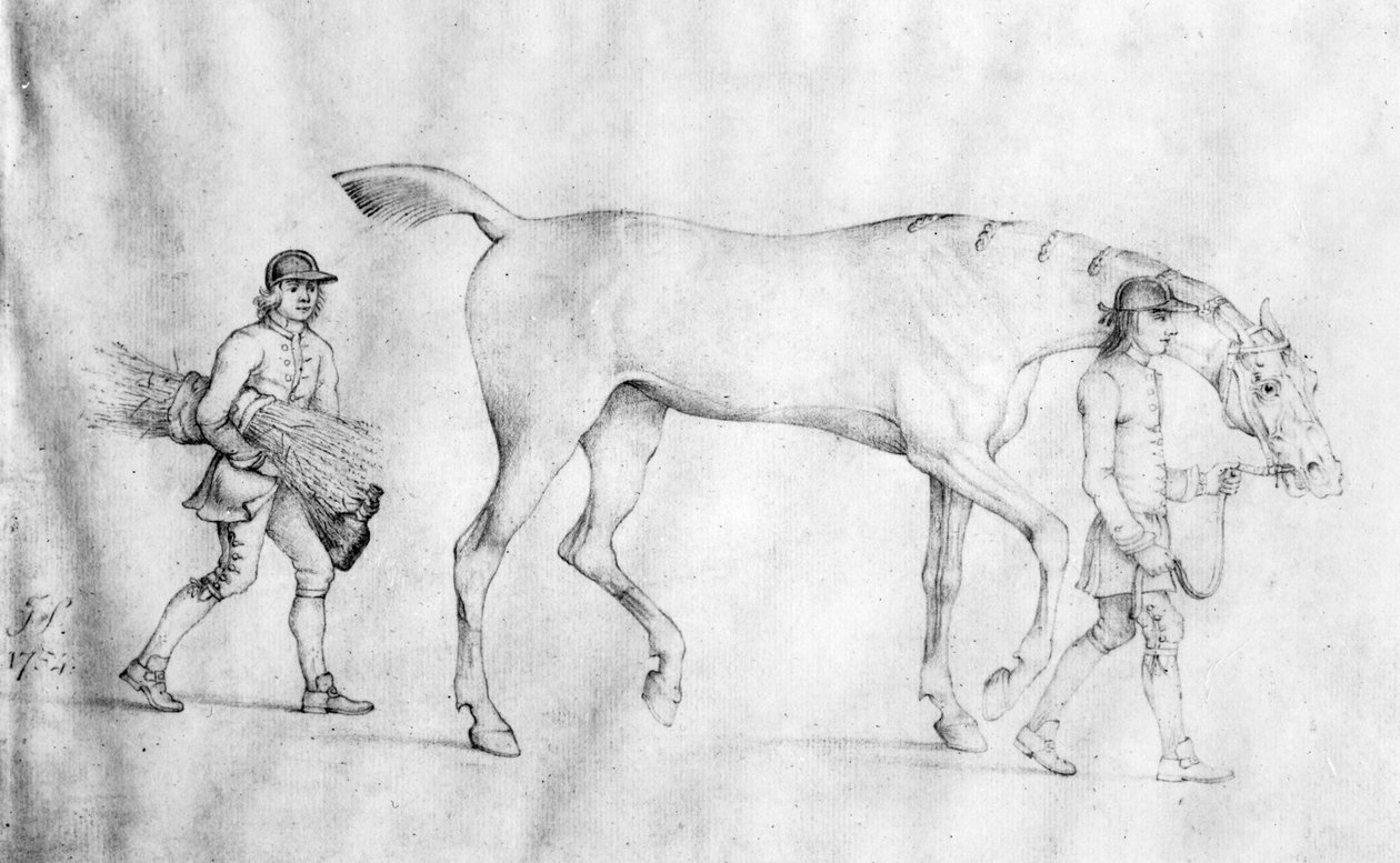 Cavalo e noivos, 1754 de Thomas Spencer