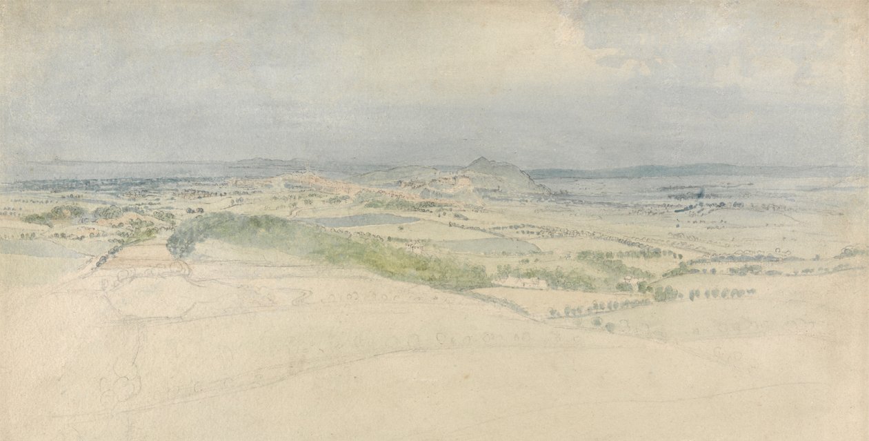 Uma vista distante de Edimburgo de Thomas Stothard