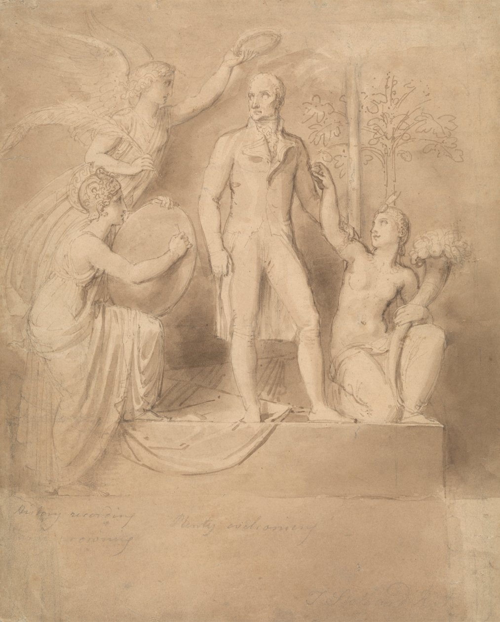 Um Estudo para o Monumento de Wellington de Thomas Stothard