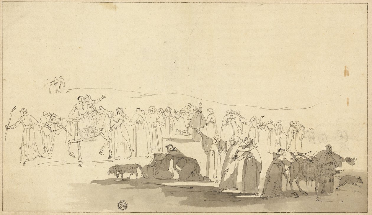Peregrinos de Cantuária de Thomas Stothard