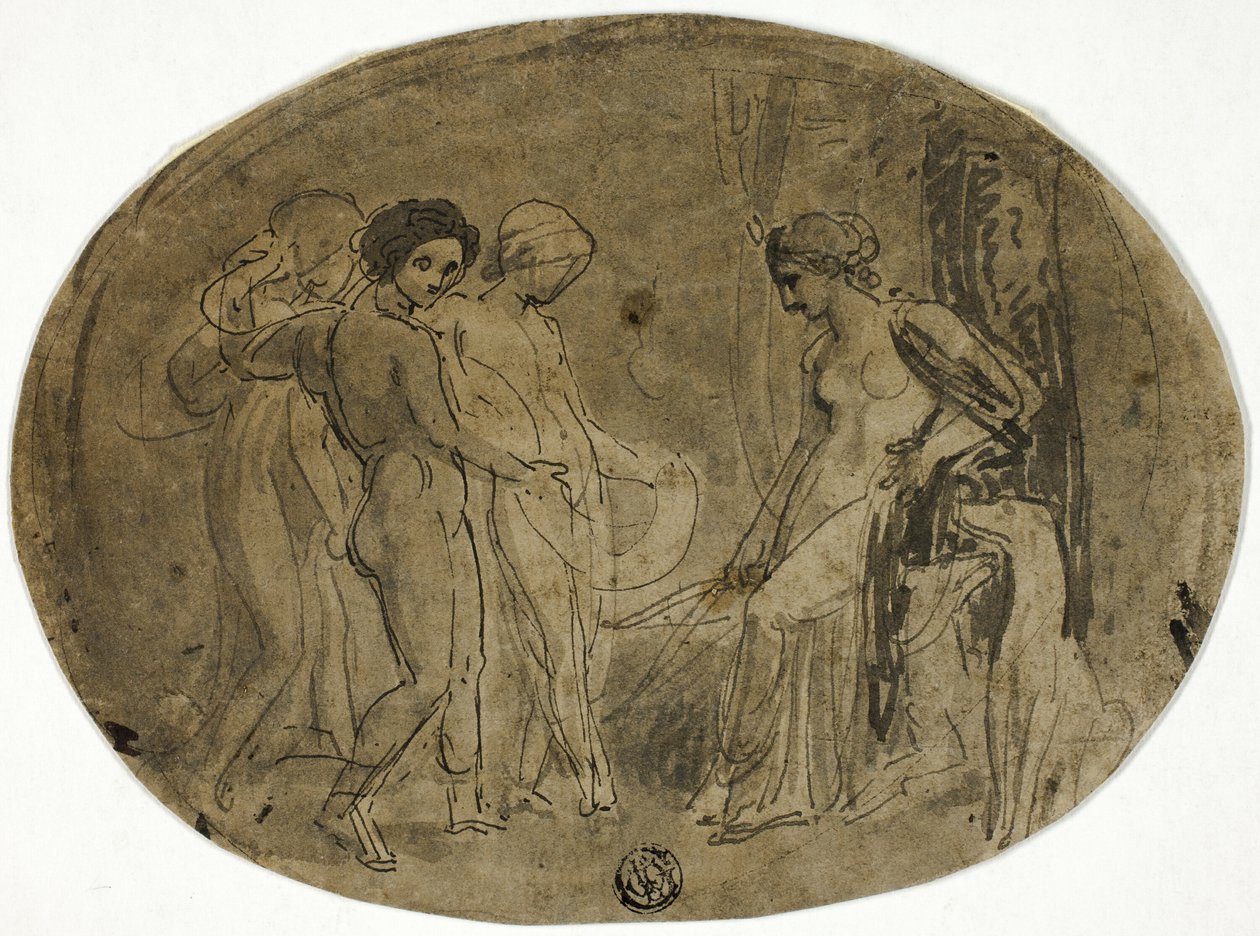 Diana e os seus acompanhantes de Thomas Stothard