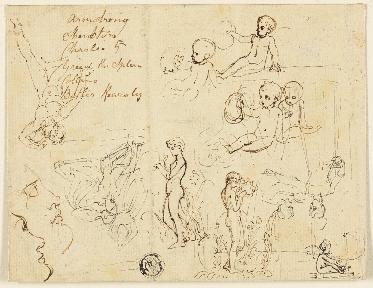 Esboços para a poesia de Samuel Rogers de Thomas Stothard