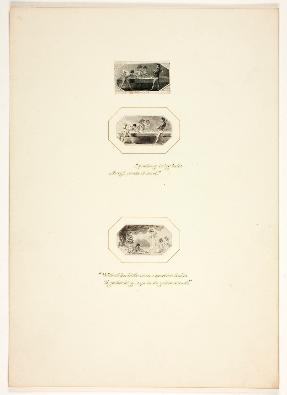Esboço para uma gravura da obra «A Tarefa» de Thomas Stothard
