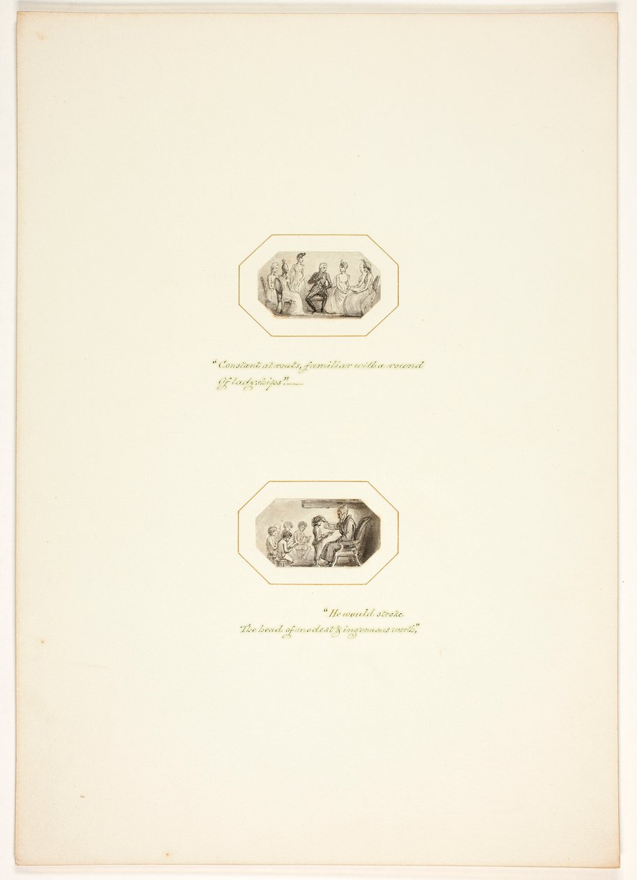 Estudo para uma prancha de A tarefa de Thomas Stothard