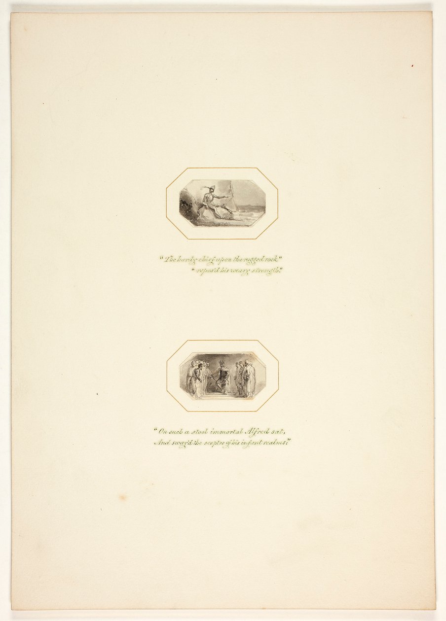 Estudo para uma prancha de The Task de Thomas Stothard
