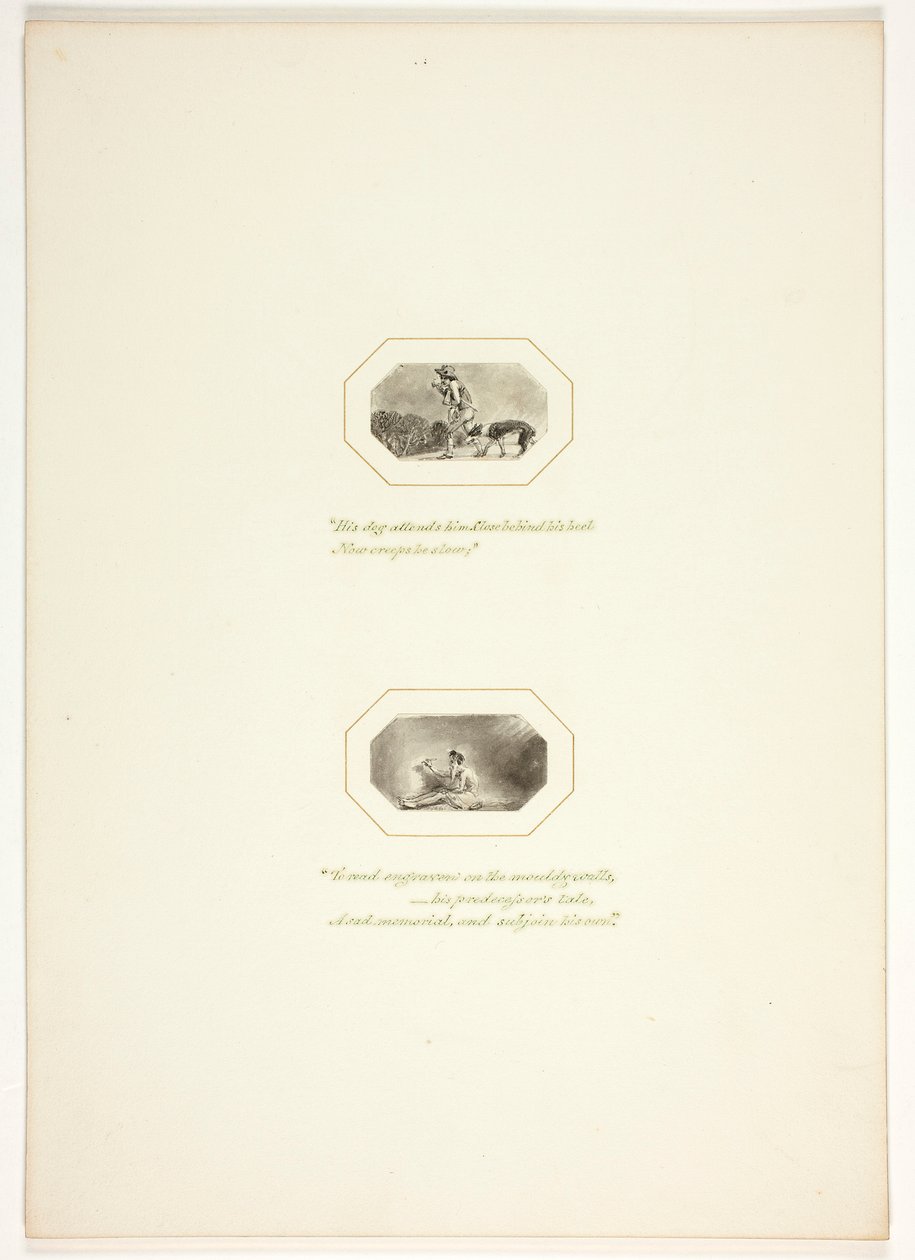 Estudo para uma prancha de The Task de Thomas Stothard