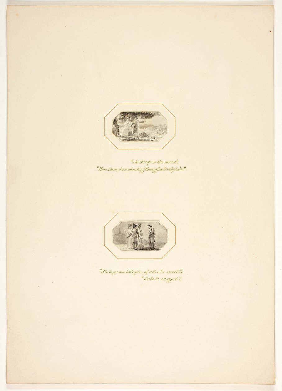 Estudo para uma prancha de A tarefa de Thomas Stothard