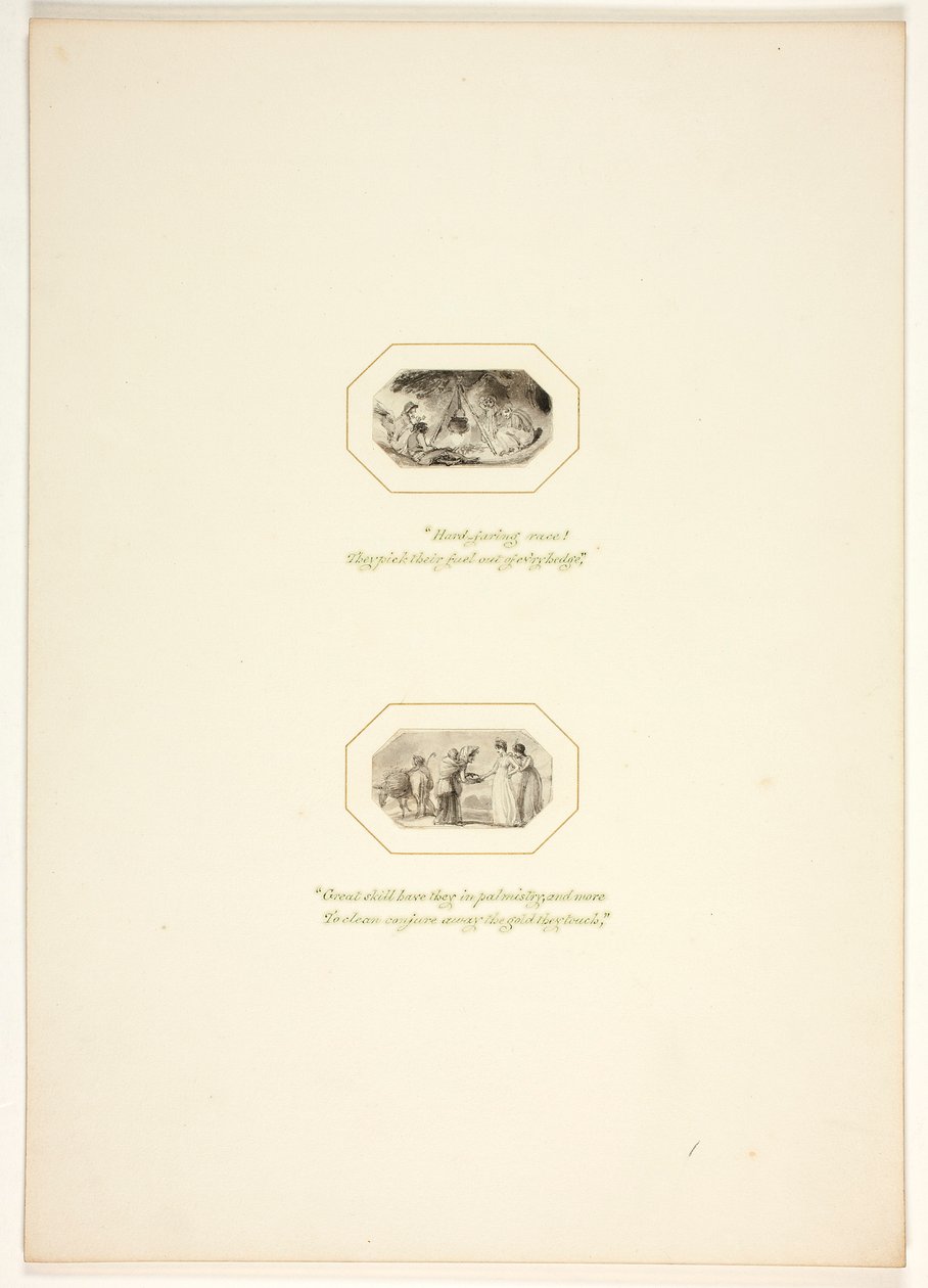 Estudo para uma prancha de «The Task» de Thomas Stothard