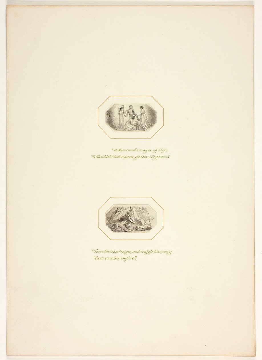 Estudo para uma prancha de The Task de Thomas Stothard