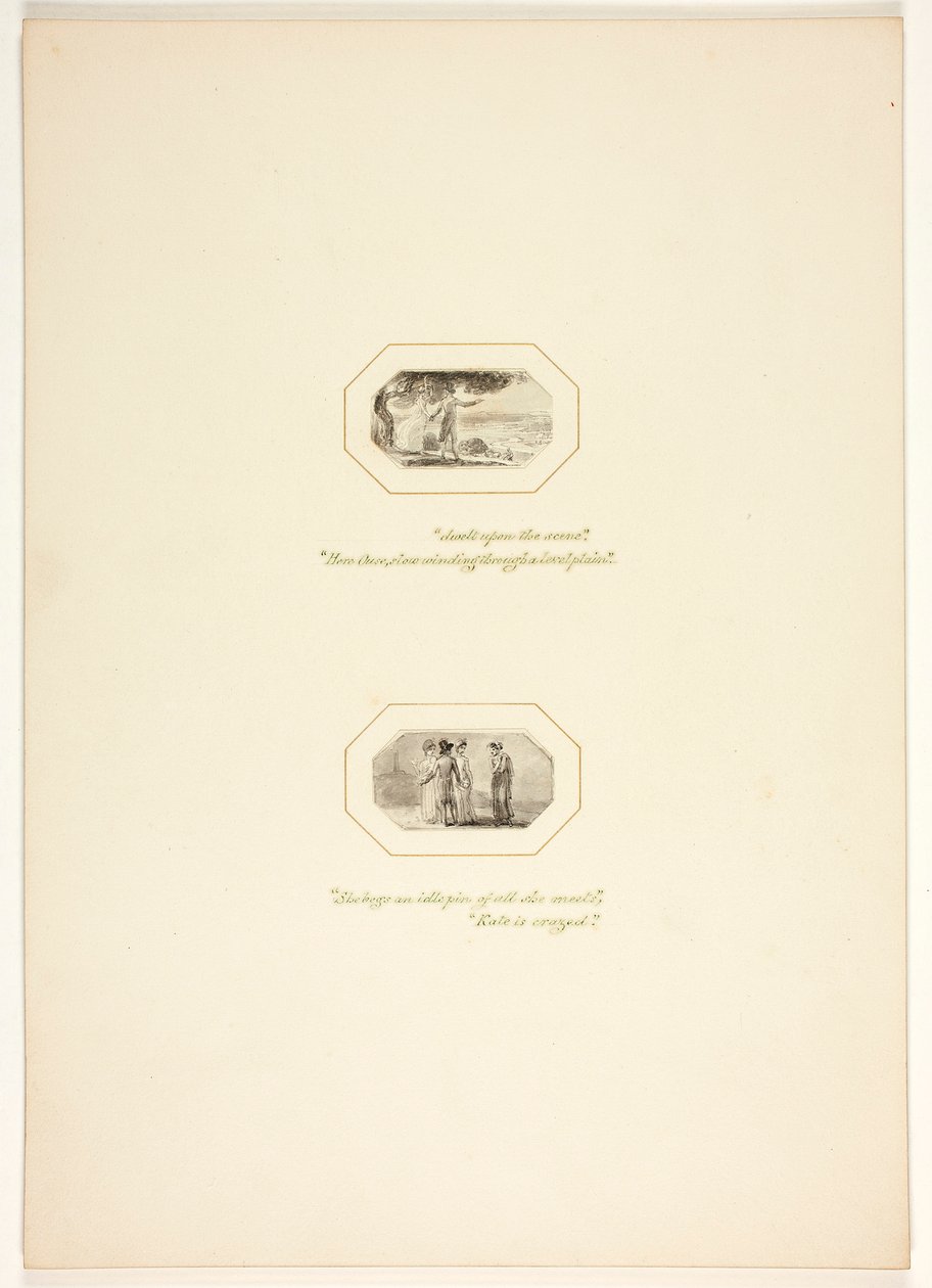 Estudo para uma prancha de A tarefa de Thomas Stothard