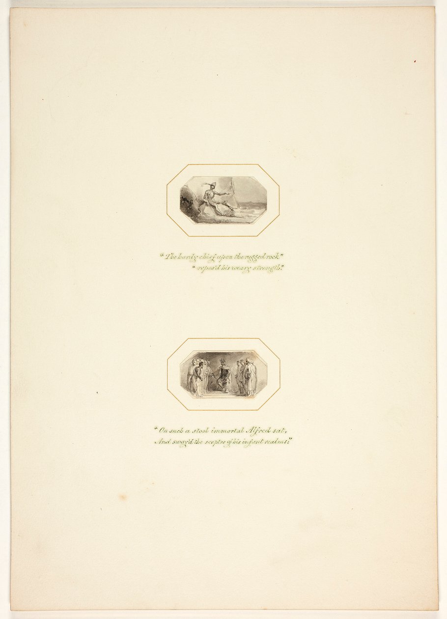 Estudo para uma estampa de The Task de Thomas Stothard