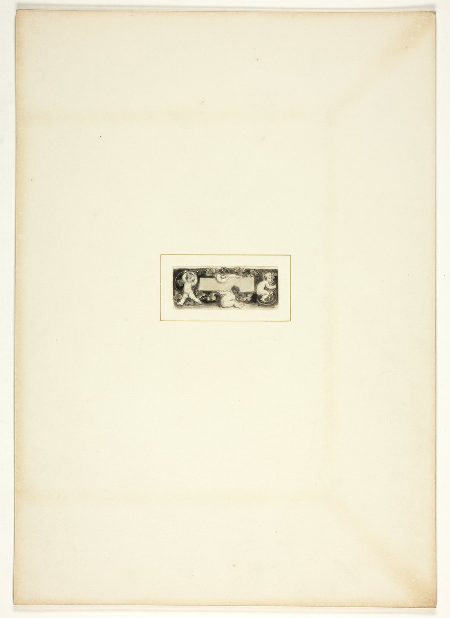 Estudo para uma placa de The Triumphs of Temper, no livro de bolso de noivados reais de 1796 de Thomas Stothard