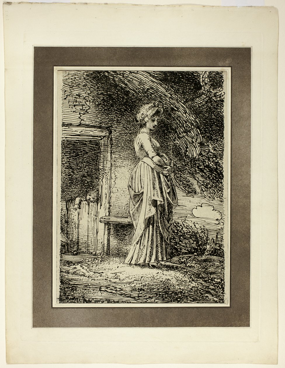 A Maçã Perdida, da primeira edição de Specimen of Polyautography de Thomas Stothard