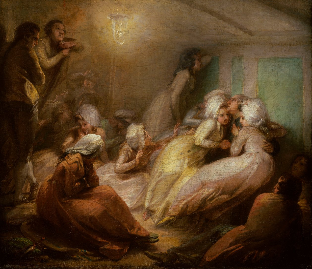 O naufrágio do "Halsewell", Indiaman, c.1786 (óleo sobre tela) de Thomas Stothard