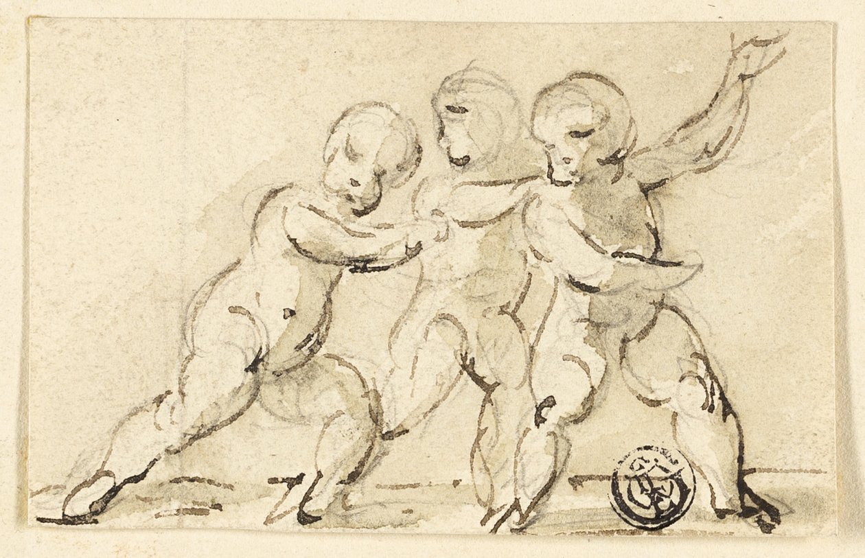 Três Putti em jogo de Thomas Stothard