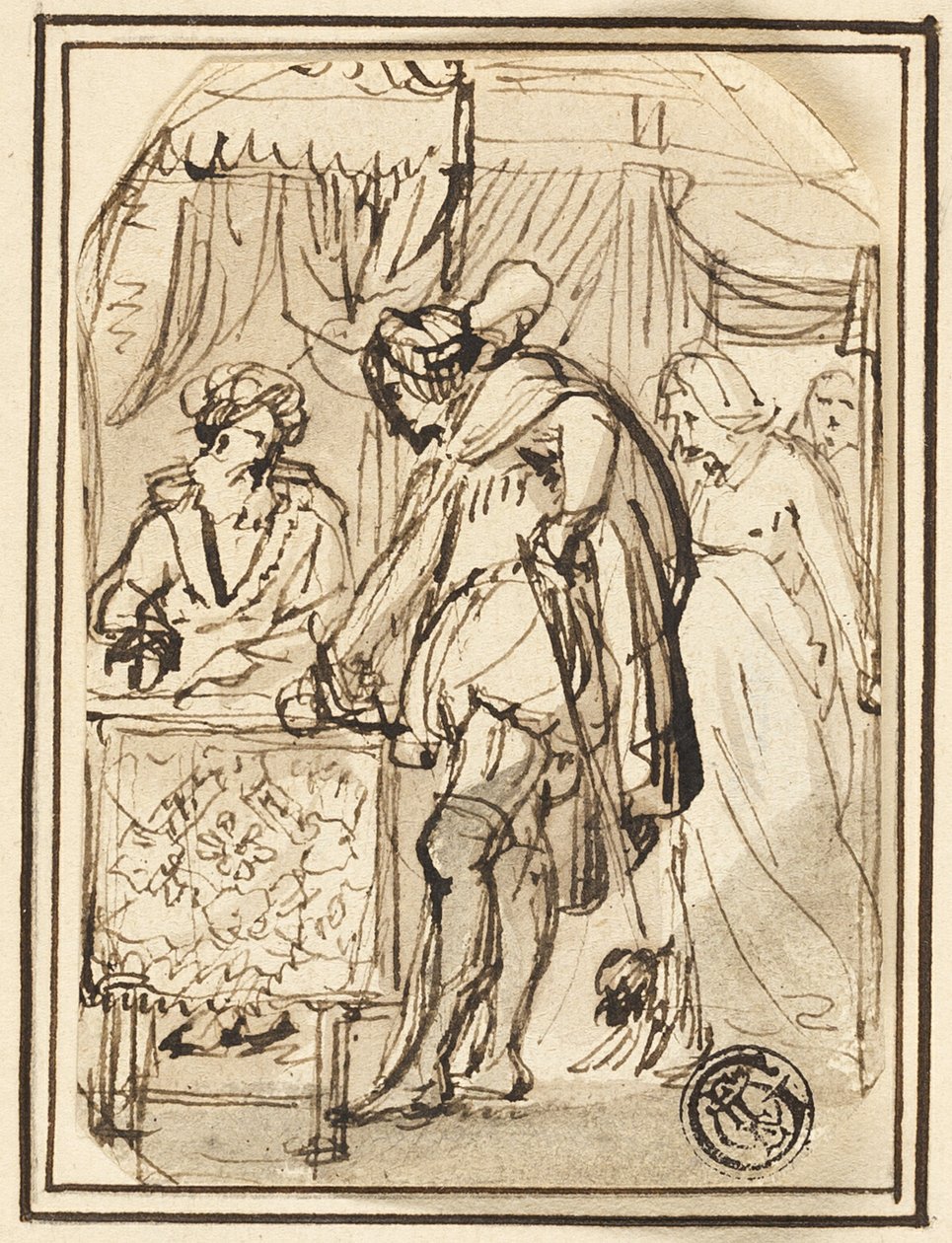 Jovem à mesa do escriba de Thomas Stothard