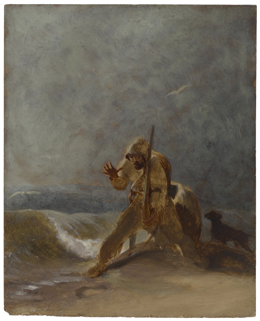Impressão do pé na areia, c.1856 de Thomas Sully