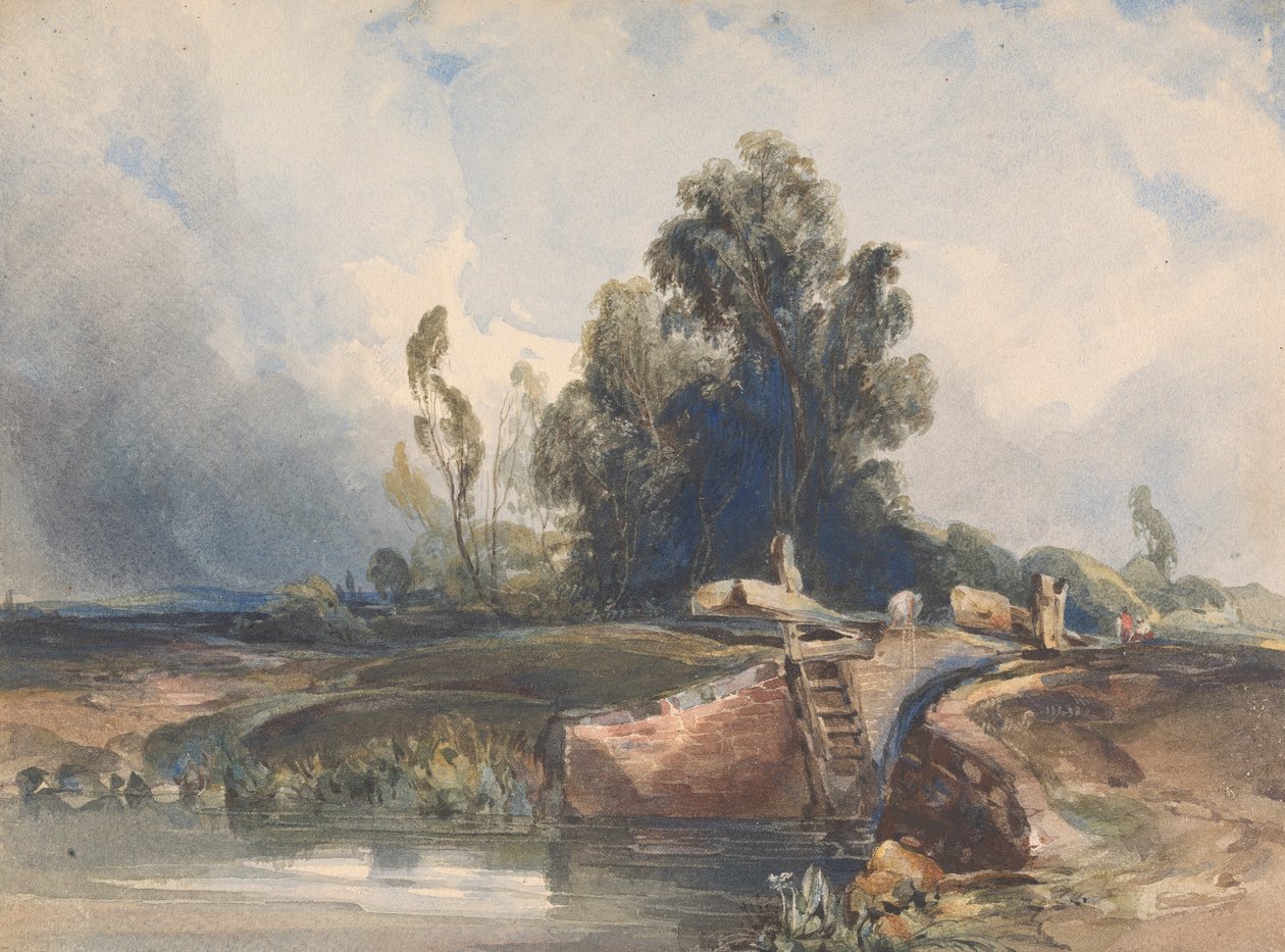 Paisagem com Canal e Eclusa; Números em Eclusa de Thomas Sully