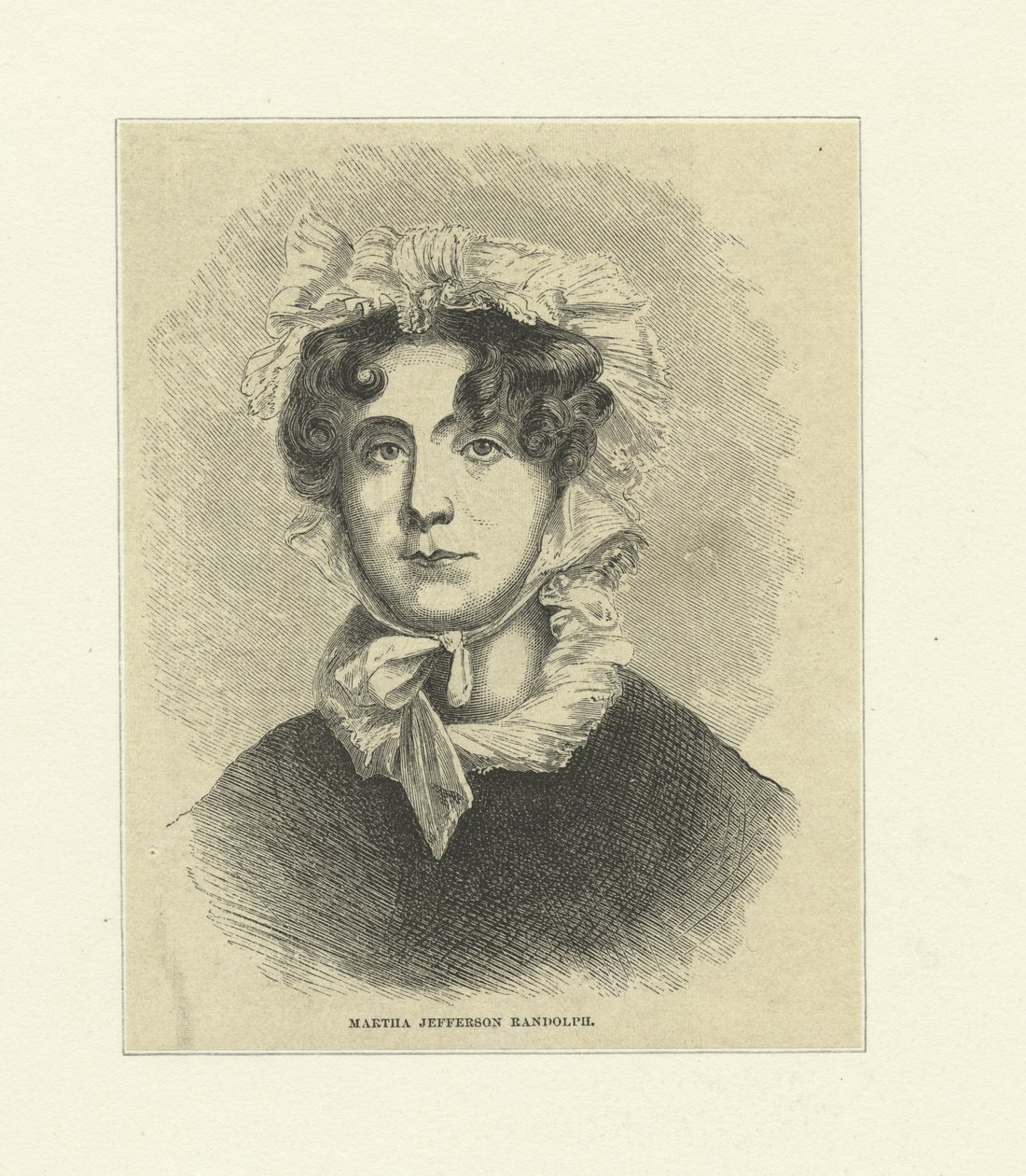 Martha Jefferson Randolph (gravura em madeira) de Thomas Sully