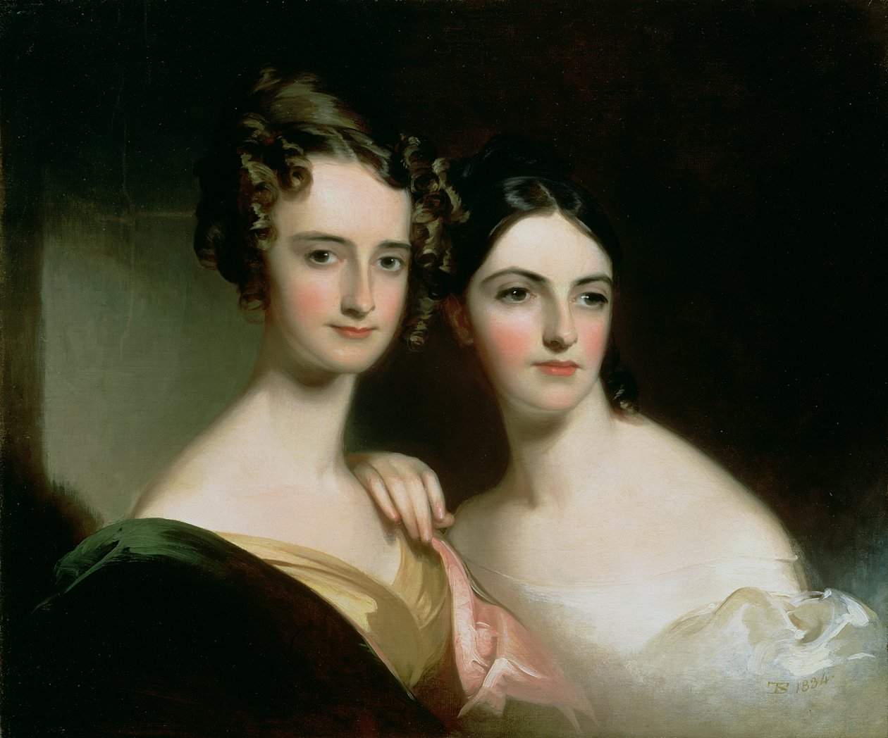 Retrato de Ellen e Mary McIlvaine de Thomas Sully
