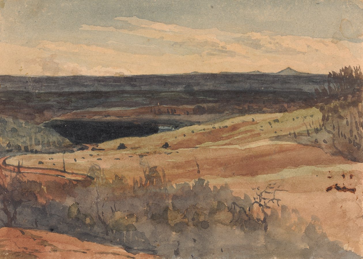 Rolling Fields, Montanhas à Distância de Thomas Sully