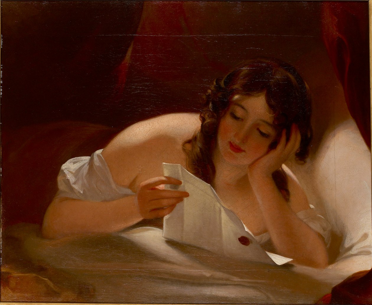 A carta de amor, 1834 de Thomas Sully