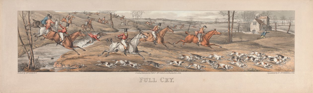 Um conjunto de quatro: Choro completo. Londres, pub. por Thos. McLean, 1824 de Thomas Sutherland