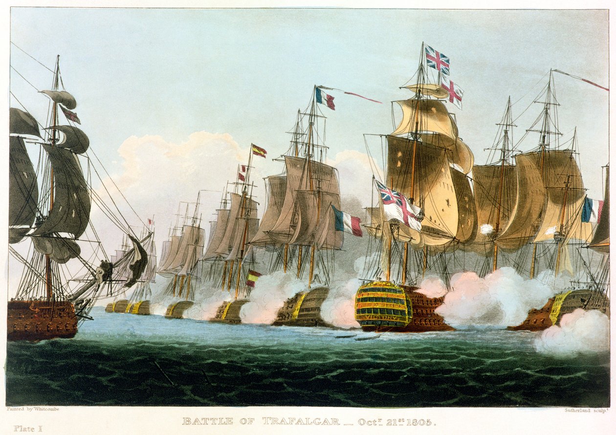 Batalha de Trafalgar, 21 de outubro de 1805 1816 de Thomas Sutherland