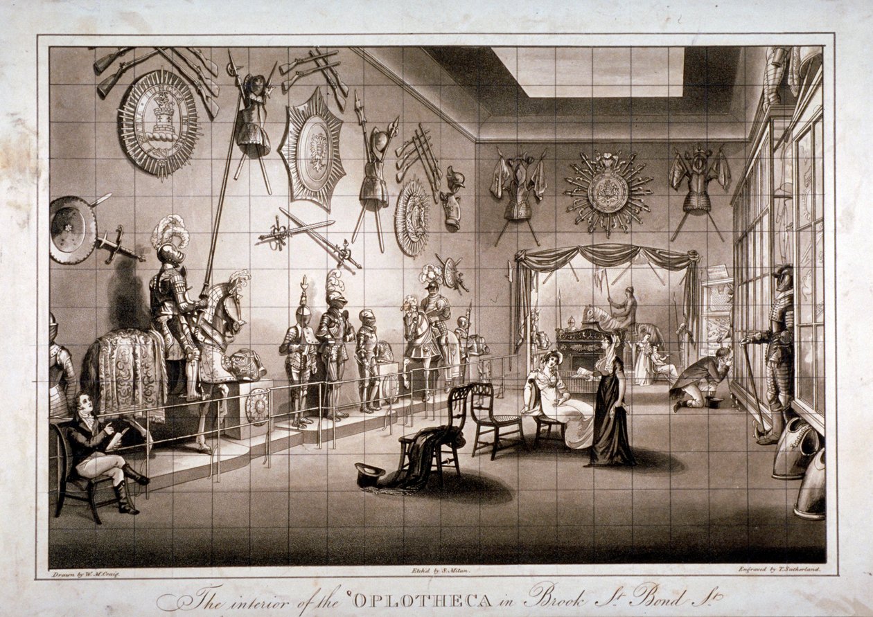 A Hoplotheca, Brook Street, Westminster, Londres, c1810 de Thomas Sutherland