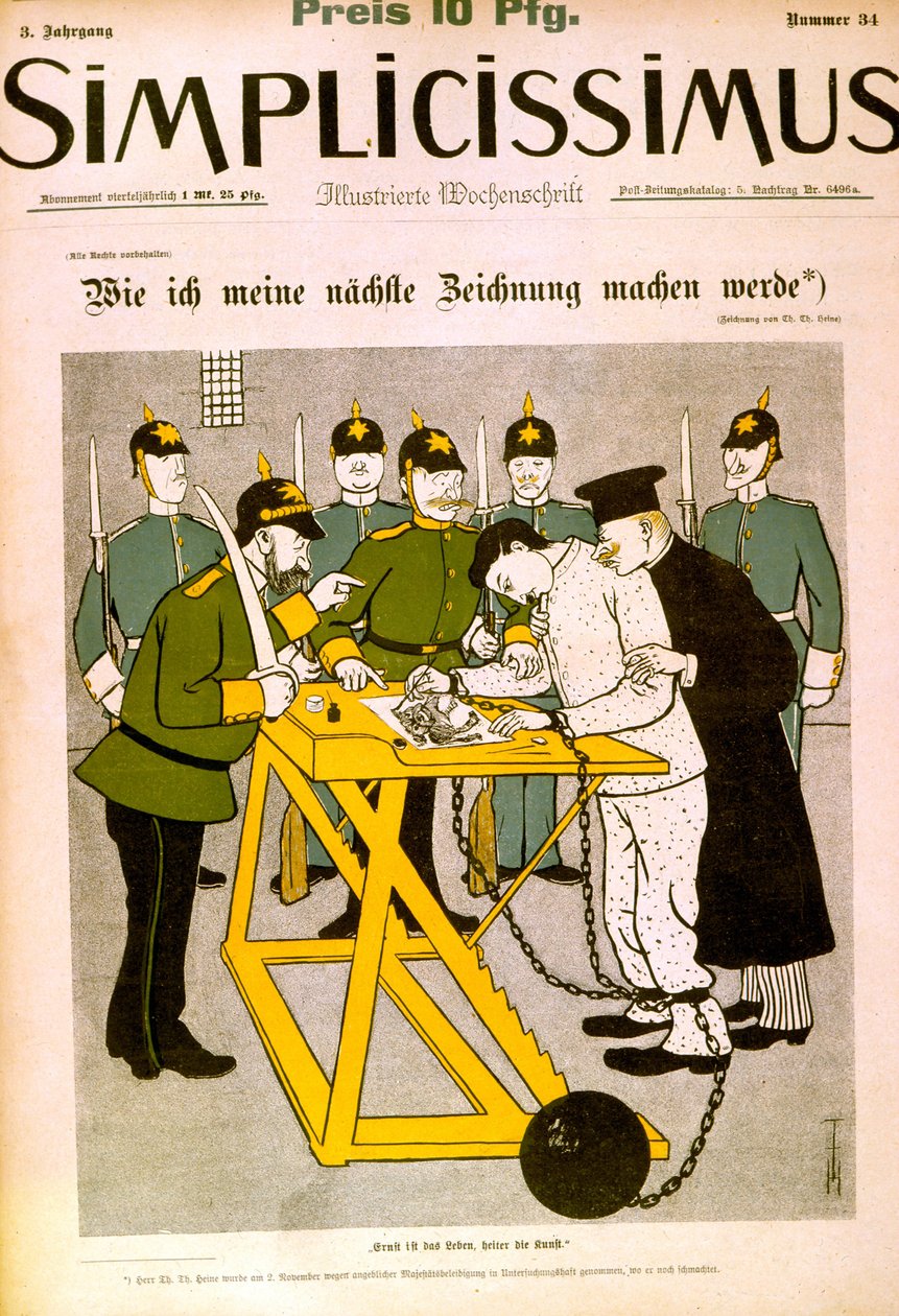 Censura da imprensa alemã de Thomas Theodor Heine